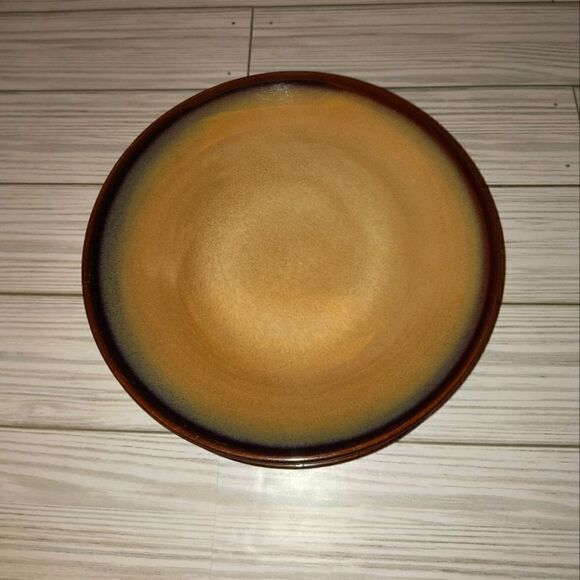 SANGO NOVA BROWN 7.5" Dessert Plates 4 Stoneware Quality 4933 Mid Century Modern - Picture 7 of 7
